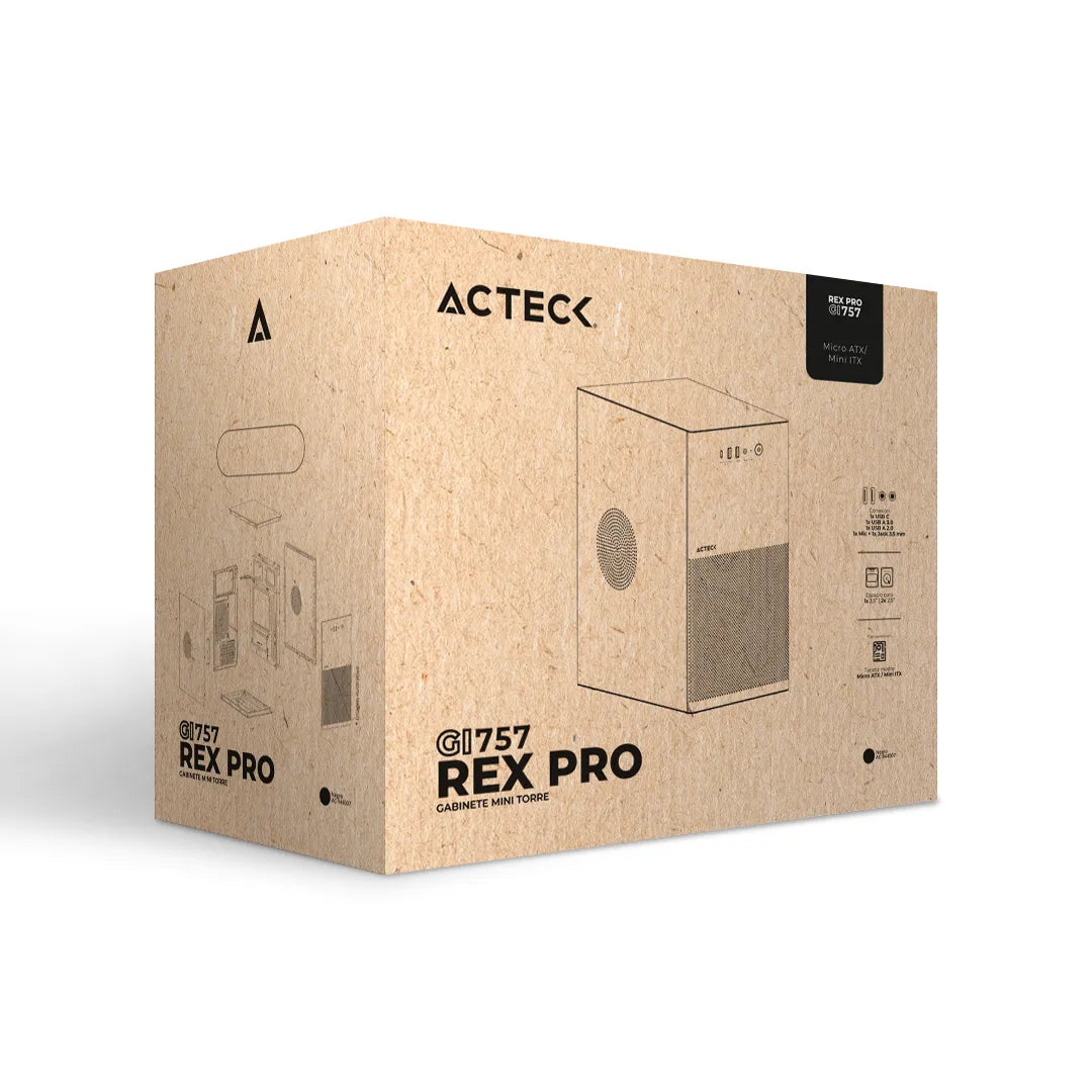 Computadora Escritorio ACTECK | Intel N100 | 16GB | SSD 240GB | WIFI | Win 11 Home | Rex Pro Black