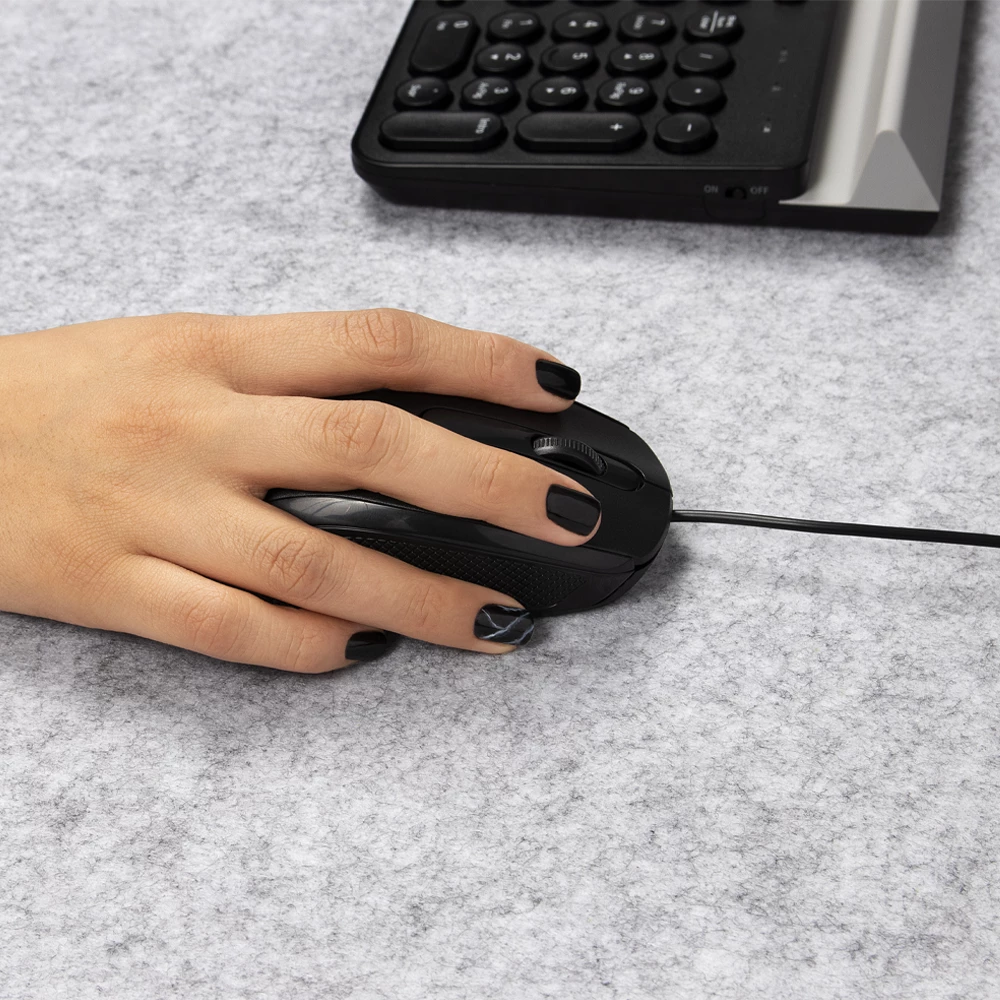 Mouse Estándar Alámbrico | Optimize MA210 | Negro