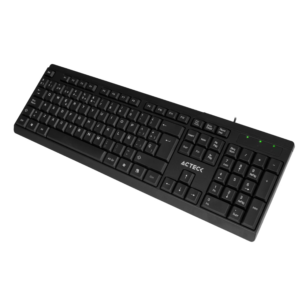Teclado Diseño Clásico Alámbrico | Inspire TA210 | Negro