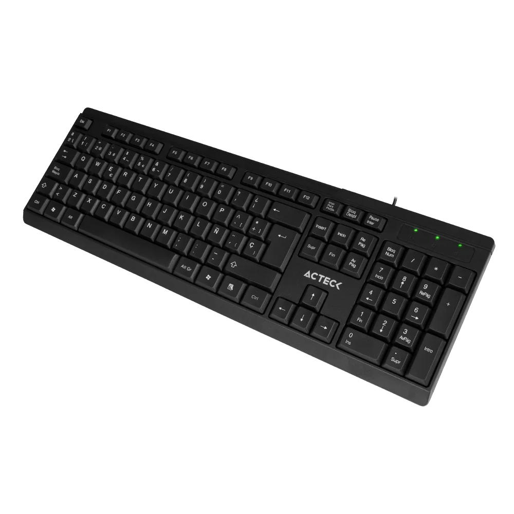Teclado Diseño Clásico Alámbrico | Inspire TA210 | Negro