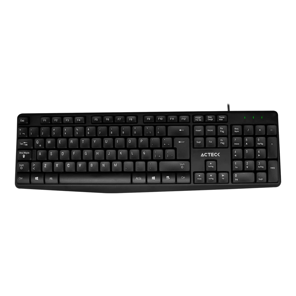 Combo 2 en 1 Alámbrico Teclado y Mouse | Creator MK210 | Negro