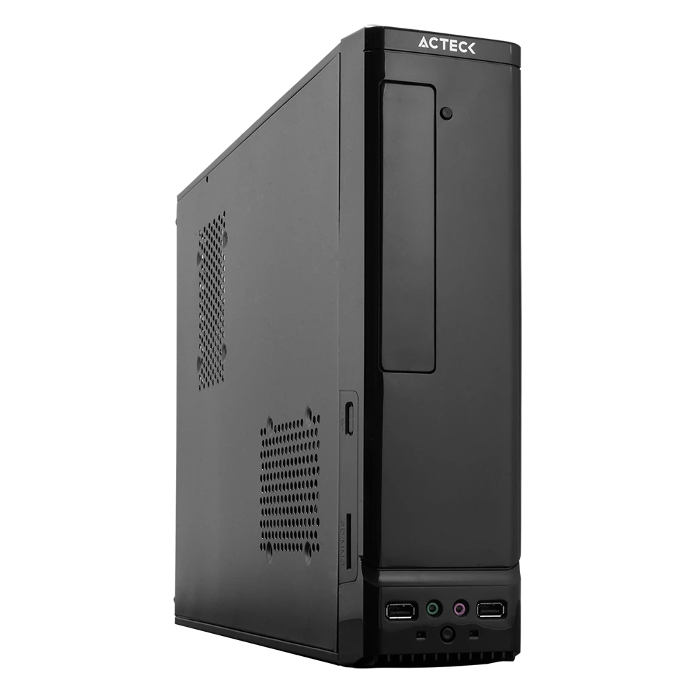 Gabinete Mini Torre Slim | Atom GS240 | Negro