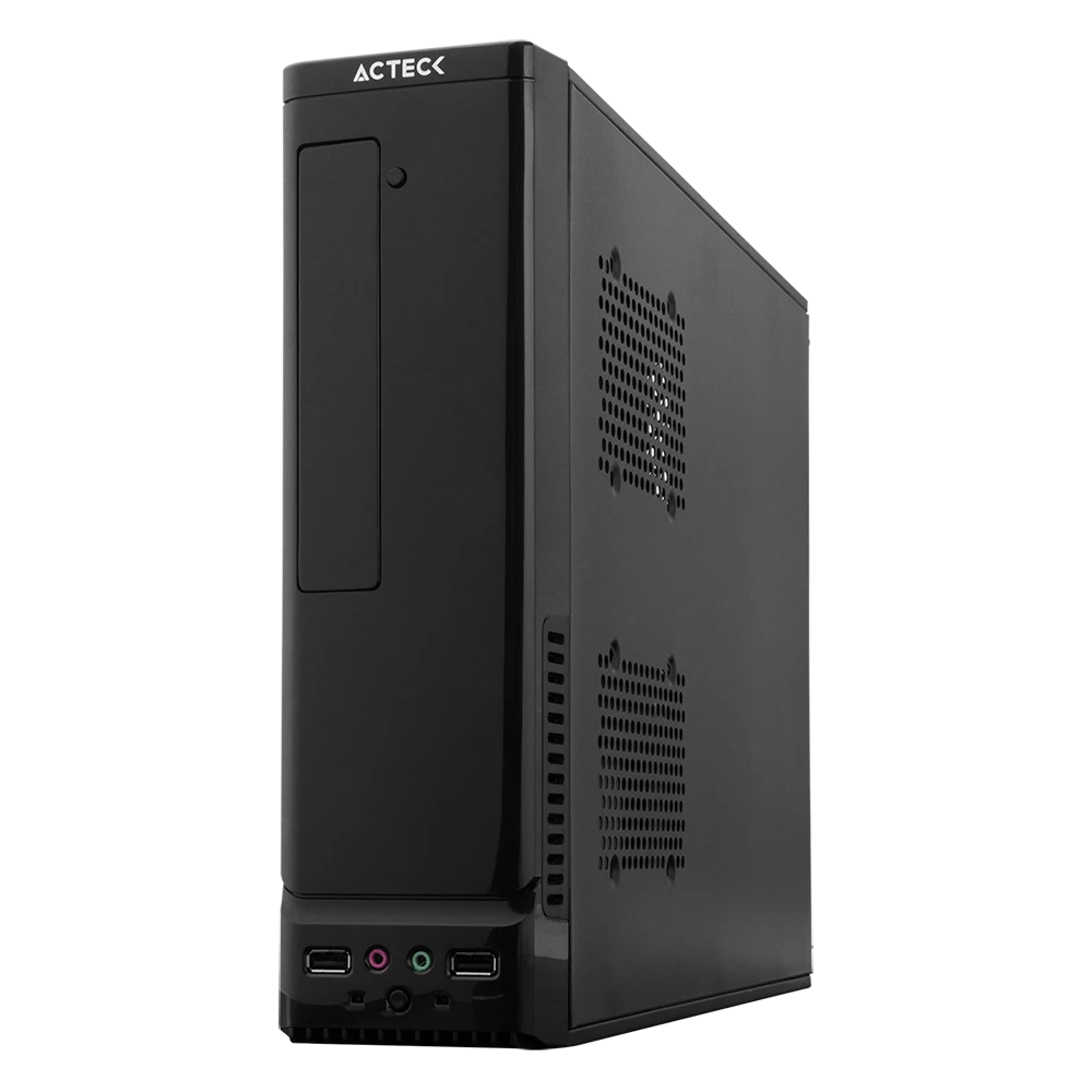 Gabinete Mini Torre Slim | Atom GS240 | Negro