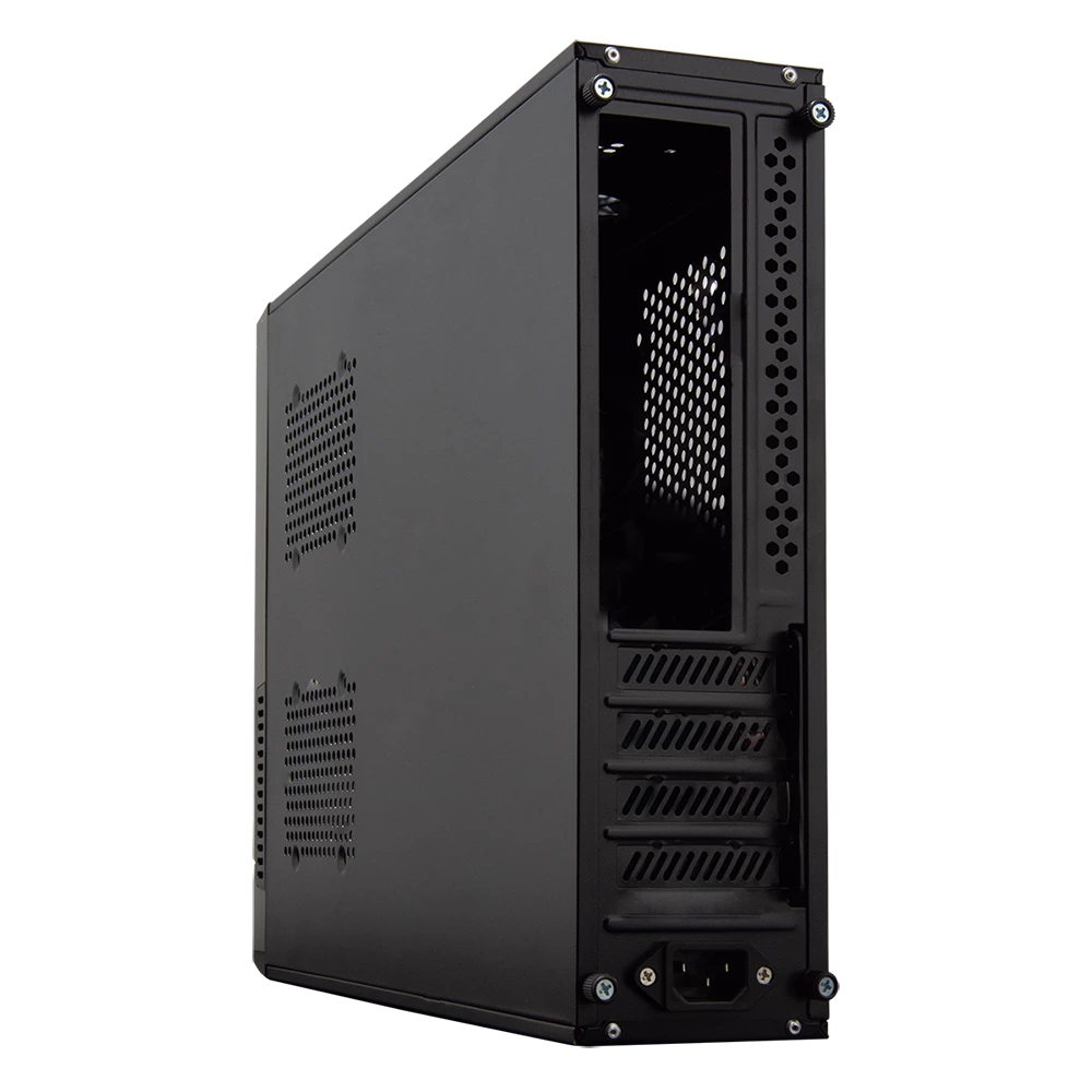 Gabinete Mini Torre Slim | Atom GS240 | Negro