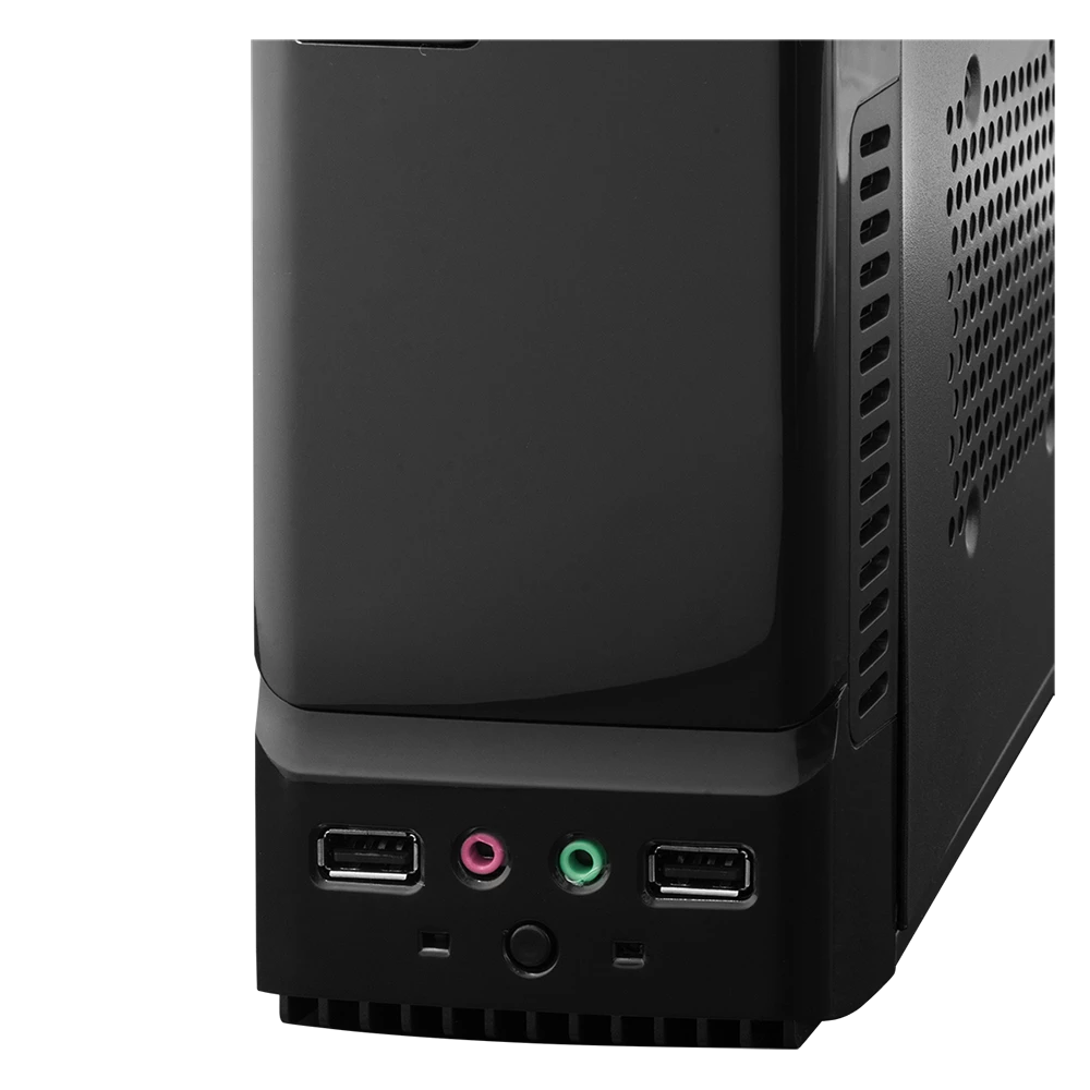 Gabinete Mini Torre Slim | Atom GS240 | Negro