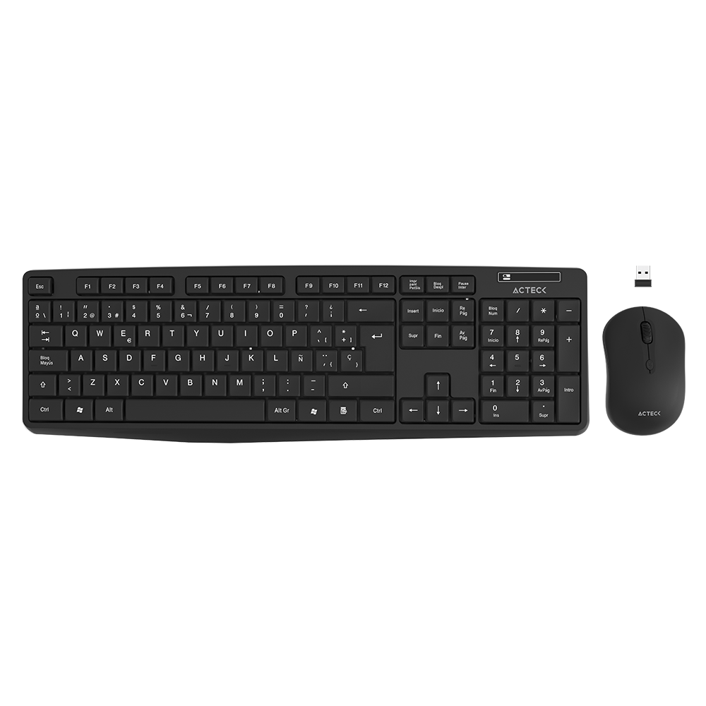 Combo 2 en 1 Inalámbrico teclado y mouse | Creator MK440 | Negro