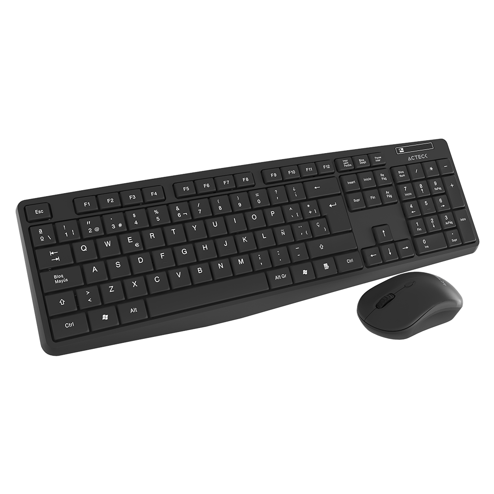 Combo 2 en 1 Inalámbrico teclado y mouse | Creator MK440 | Negro