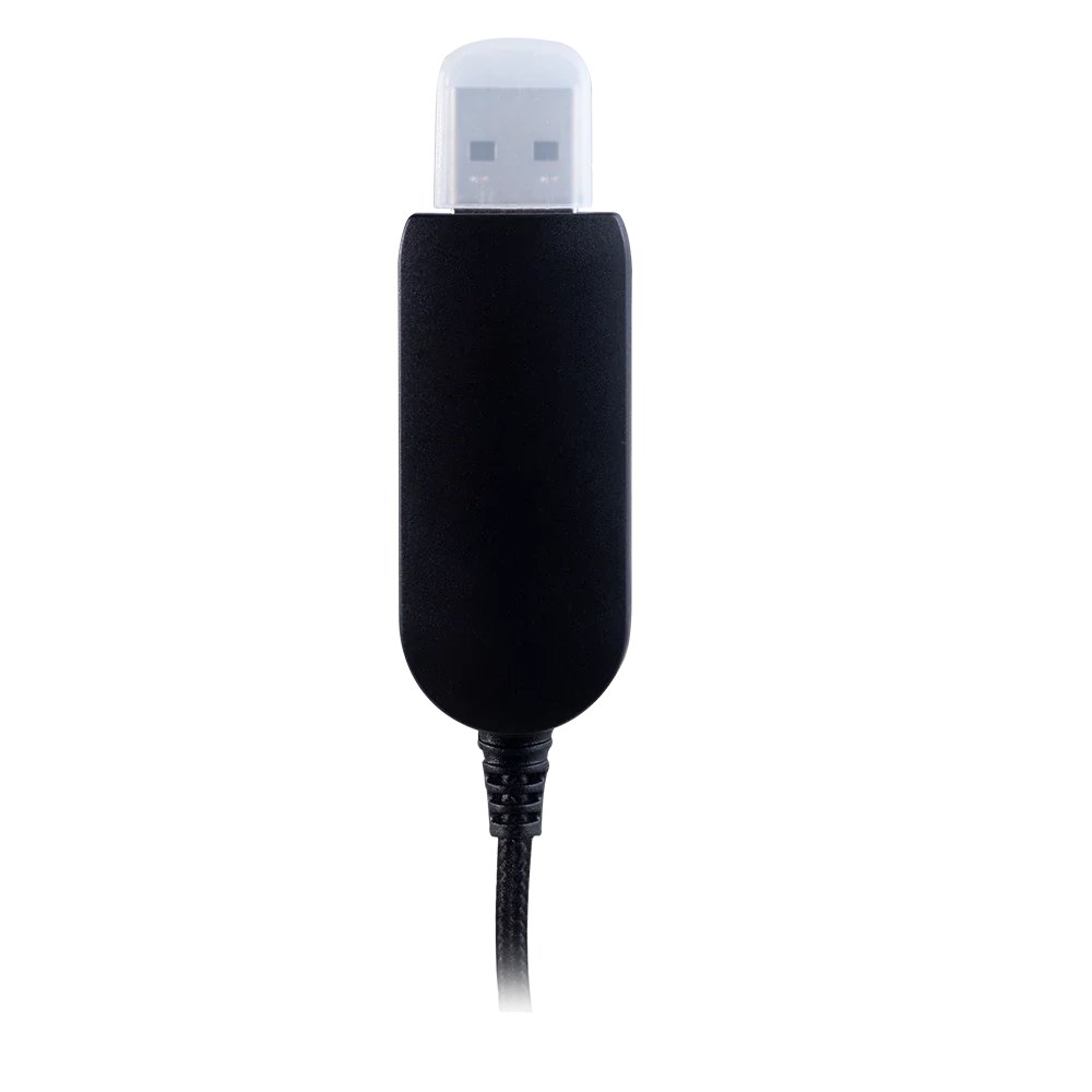 Audífonos On Ear para Call Center Mic Flexible | Discover HU430 | Negro