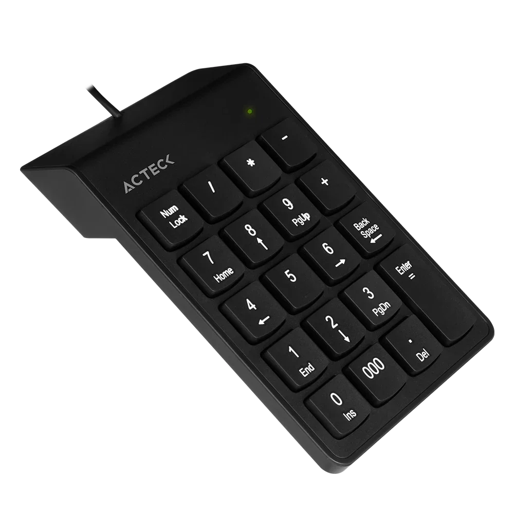 Teclado Numérico Alámbrico | Inspire TN220 | Negro