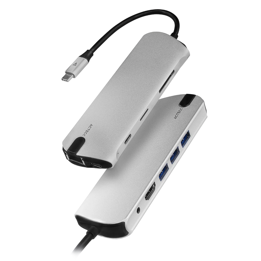 HUB USB C | Port X DH670 10 en 1 | Plata