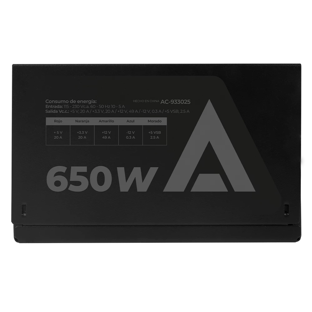 Fuente de Poder Sfx | Blazar FS650 | 650w | 1x20+4 pin + 1xAtx 4 + 2xSata + 2xMolex 4 pin | Elite Series | Negro