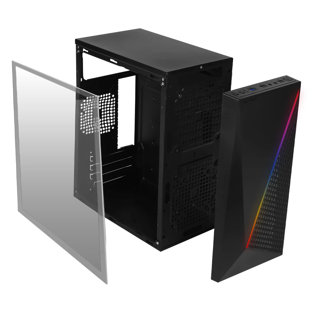 Gabinete Compacto Mini Torre | Kioto GC460 | Negro