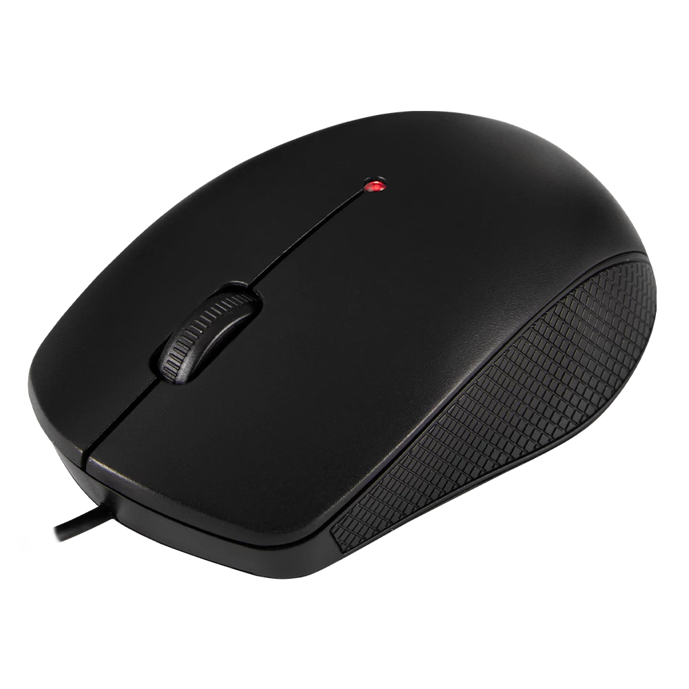 Mouse Durable | Optimize Prime MA230 | Alámbrico USB + 1200 DPI | Negro