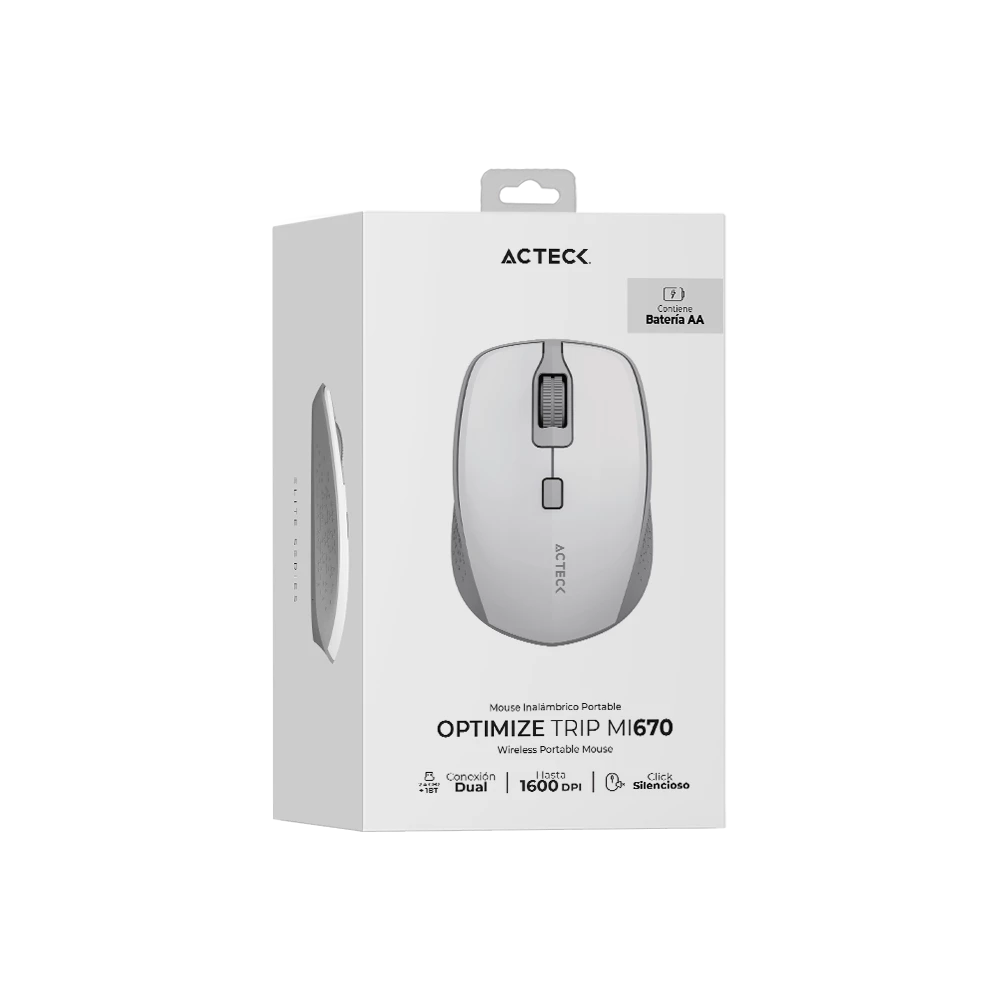 Mouse Multidispositivos Inalámbrico | Optimize Trip MI670 | Blanco