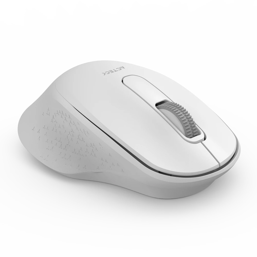 Mouse Ergonómico | Optimize Ergo MI470 | Inalámbrico 2.4 GHz + 1600 DPI + 2 Botones + 1xBat AA Incluída | Advanced Series | Blanco