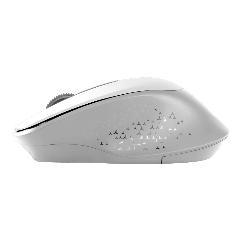 Mouse Ergonómico | Optimize Ergo MI470 | Inalámbrico 2.4 GHz + 1600 DPI + 2 Botones + 1xBat AA Incluída | Advanced Series | Blanco
