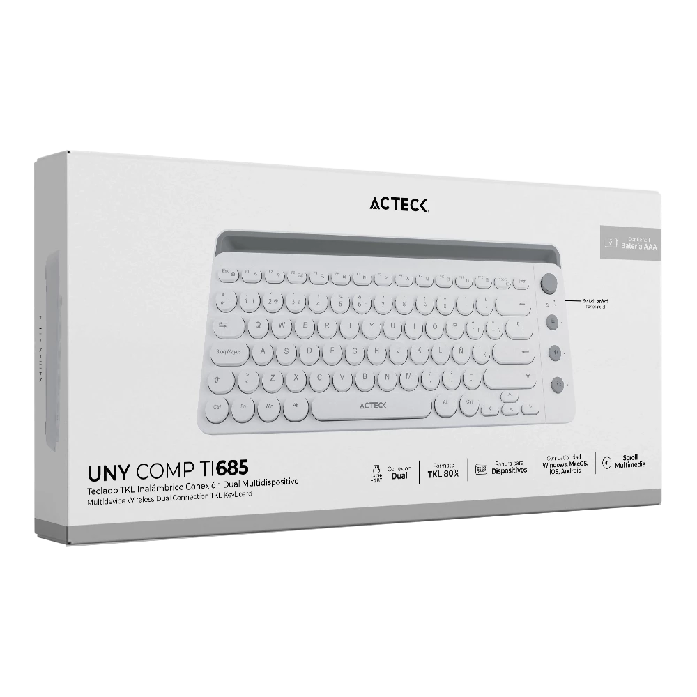 Teclado Multidispositivo | Uny Comp TI685 | Negro