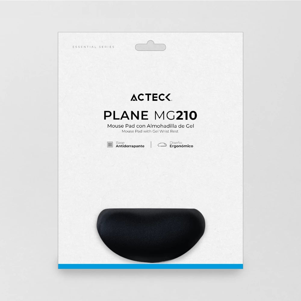 Alfombrilla para Mouse con Reposamuñeca | Plane MG210 | Grafito