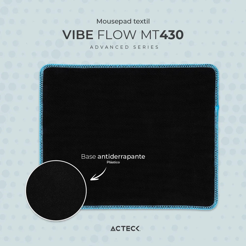 Alfombrilla para Mouse Vibe | Flow MT430 | Azul Claro