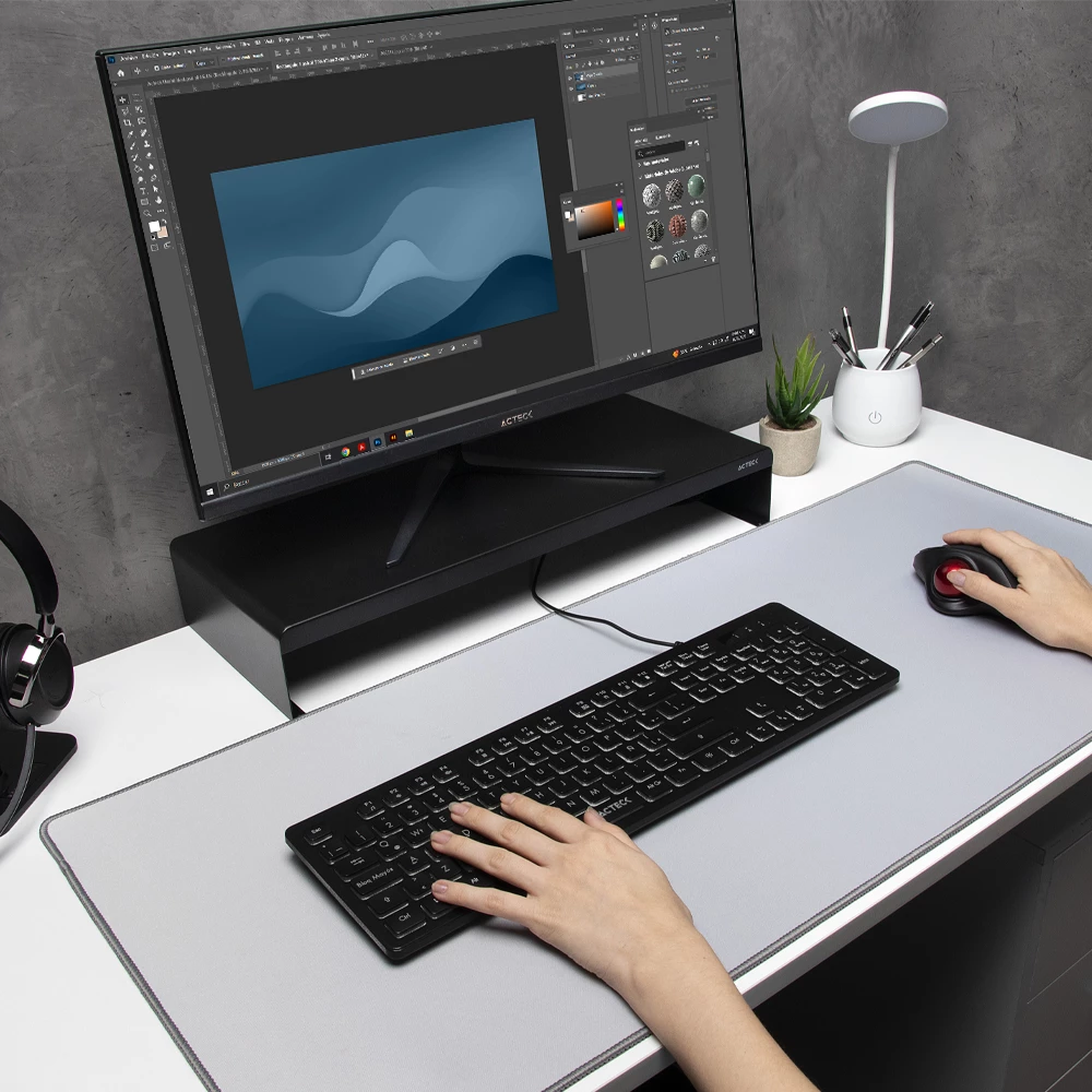 Alfombrilla para Escritorio | Vibe Flow Max MT480 | Gris Claro