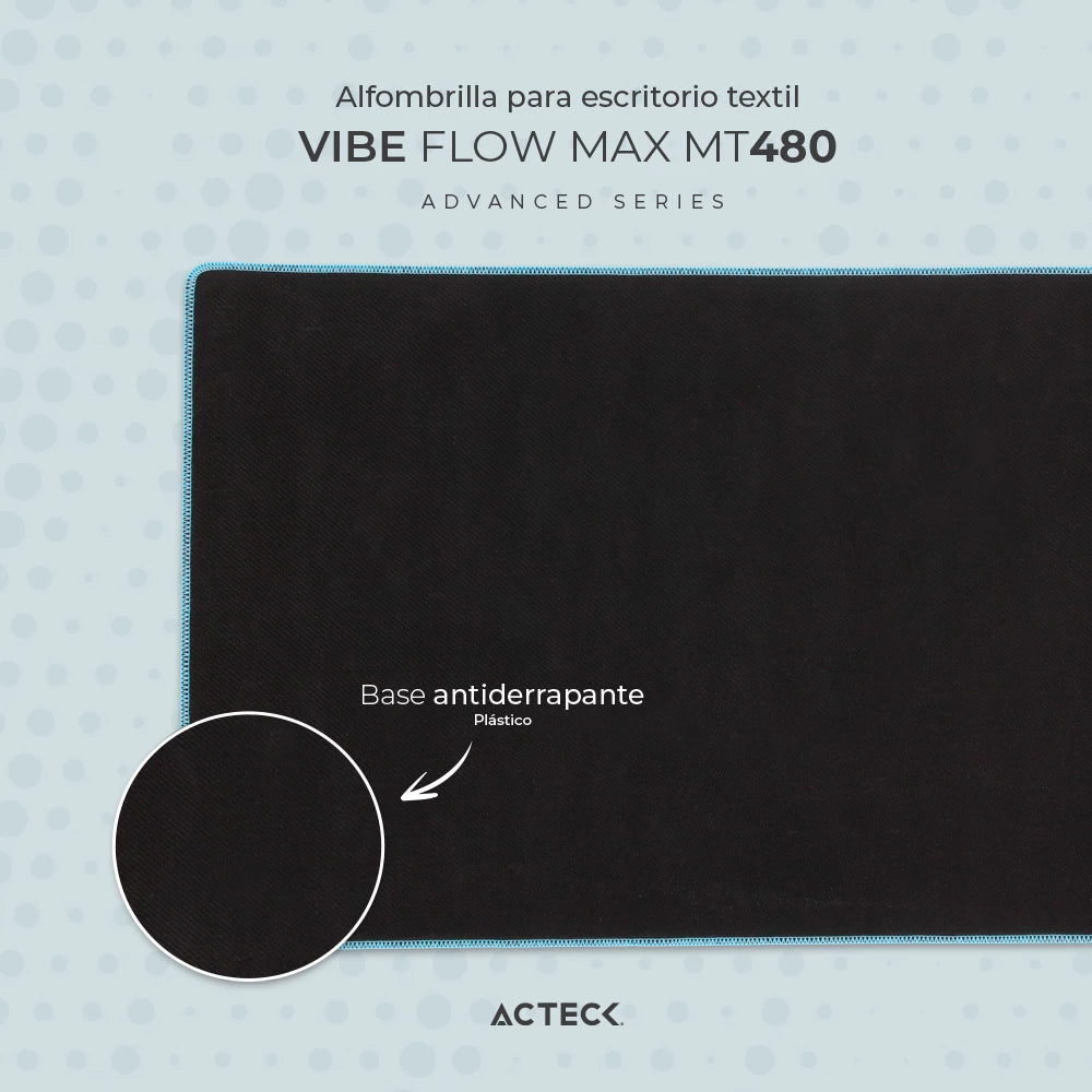 Alfombrilla para Escritorio | Vibe Flow Max MT480 | Azul Claro
