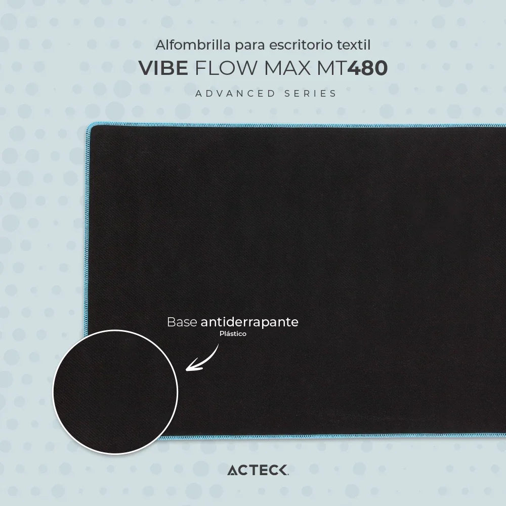 Alfombrilla para Escritorio | Vibe Flow Max MT480 | Azul Claro