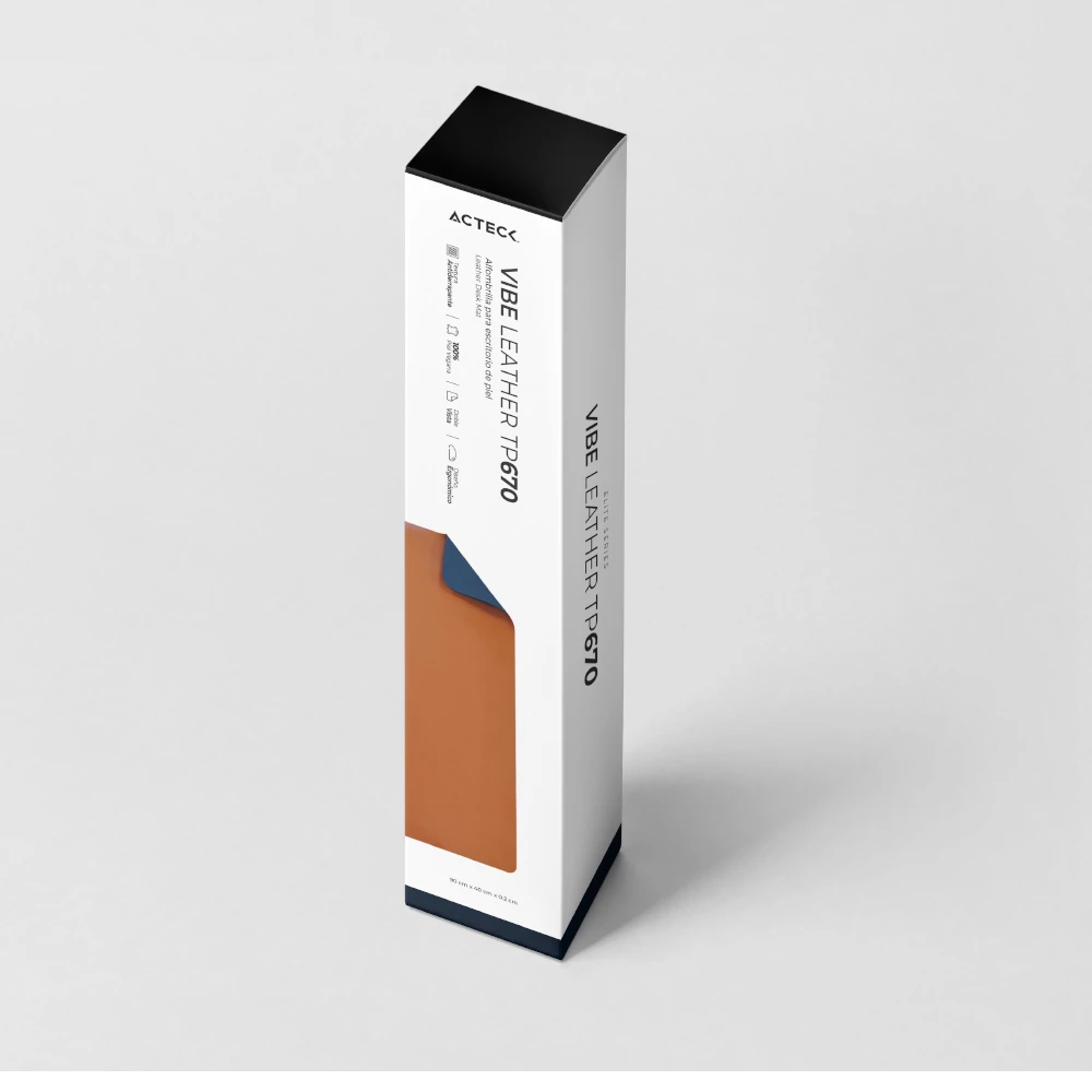 Alfombrilla para Escritorio | Vibe Leather TP670 | Azul-Café