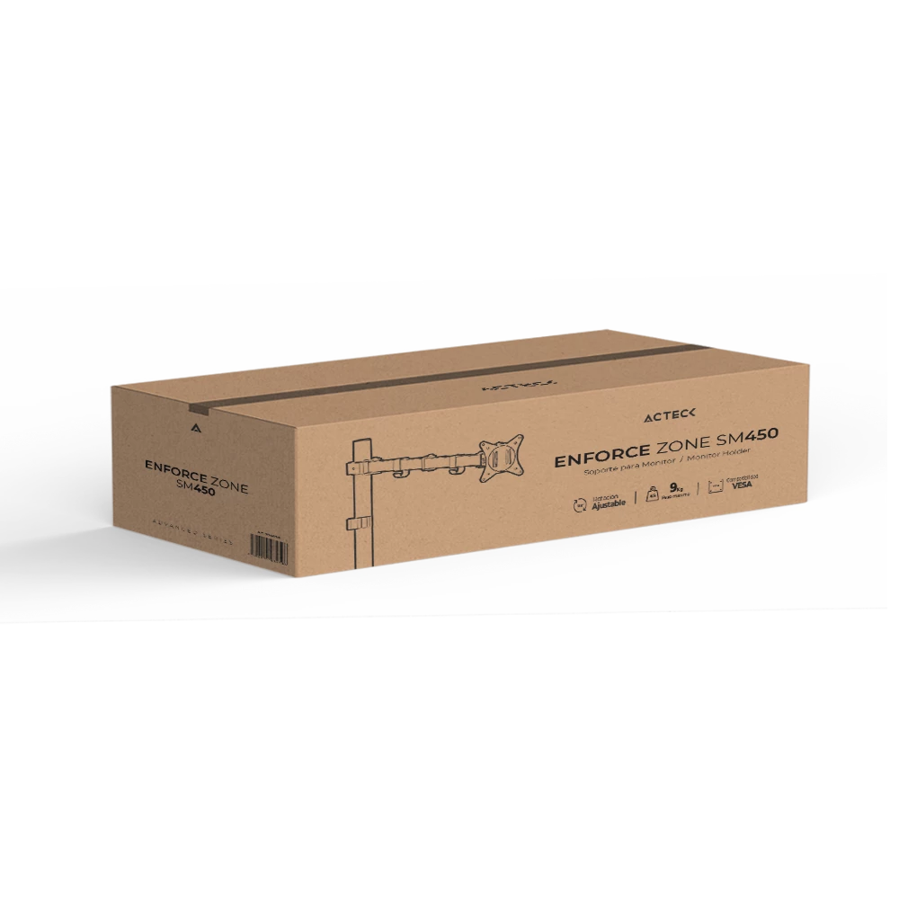 Soporte para Escritorio Articulado 1 brazo | Enforce Zone SM450 | Negro