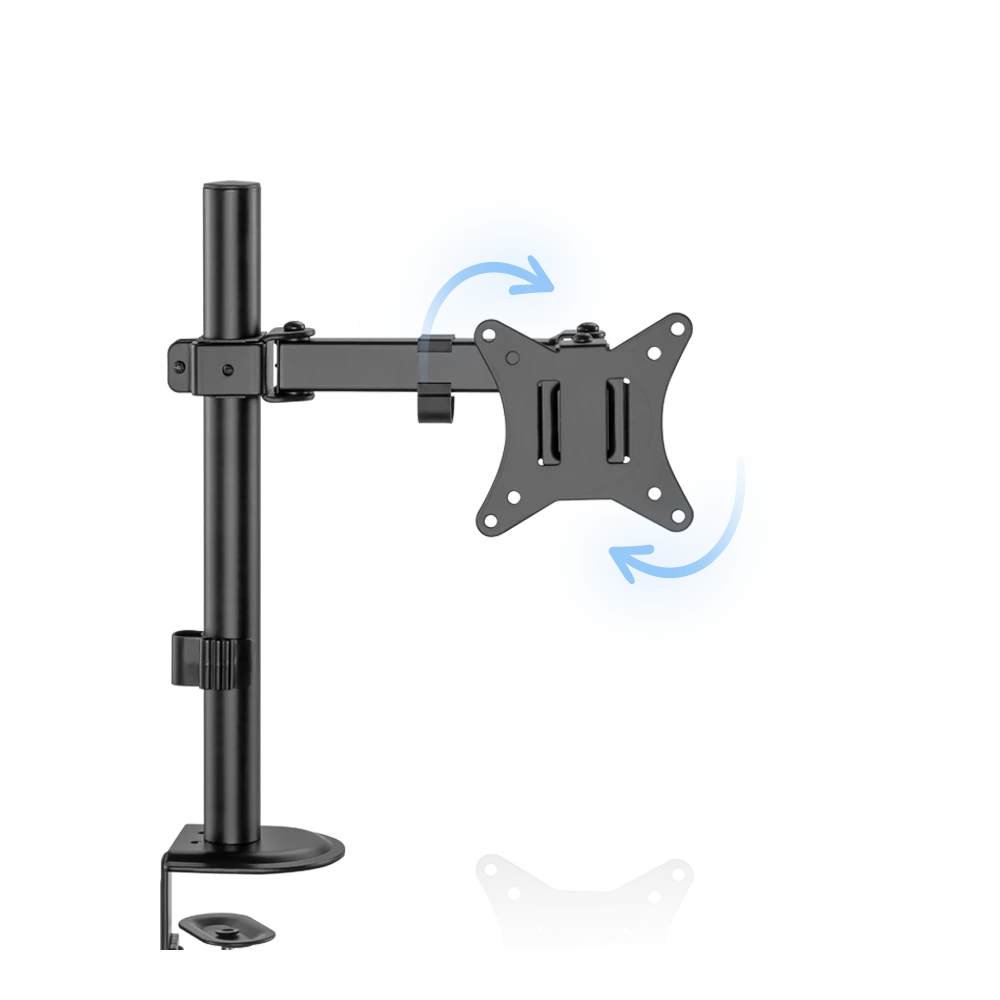 Soporte para Escritorio | Enforce Zone SM450 | Articulado para 1 Monitor + Soporte Vesa de 75x75mm / 100x100mm + Fijación C-Clamp