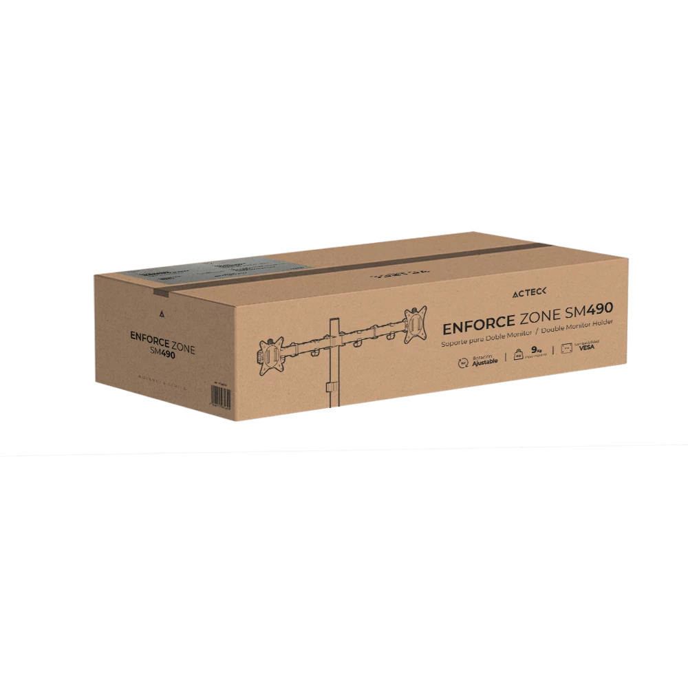 Soporte para Escritorio Articulado 2 brazos | Enforce Zone SM490 | Negro