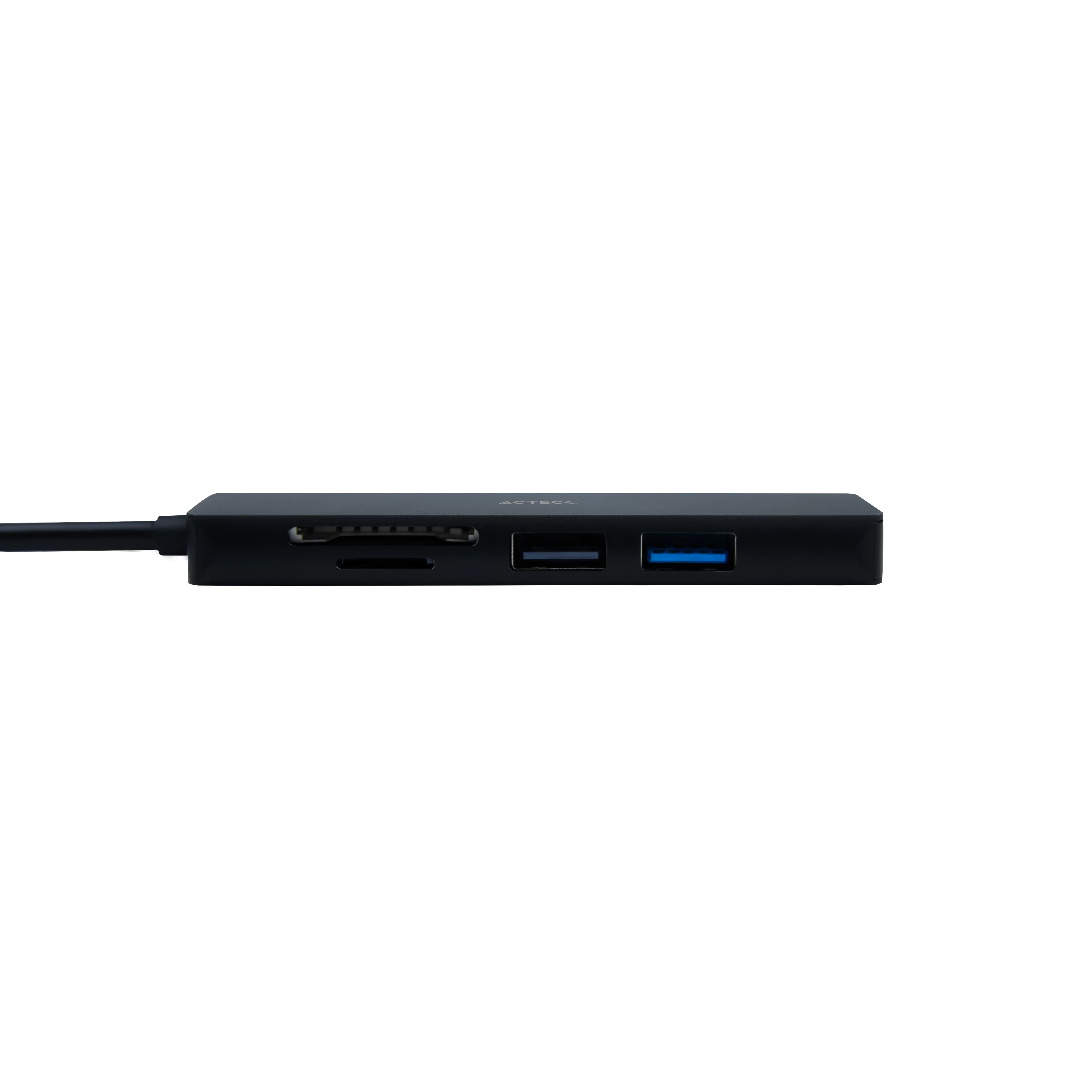 Hub USB C Gate 5 | DH640 5 en 1 | Negro