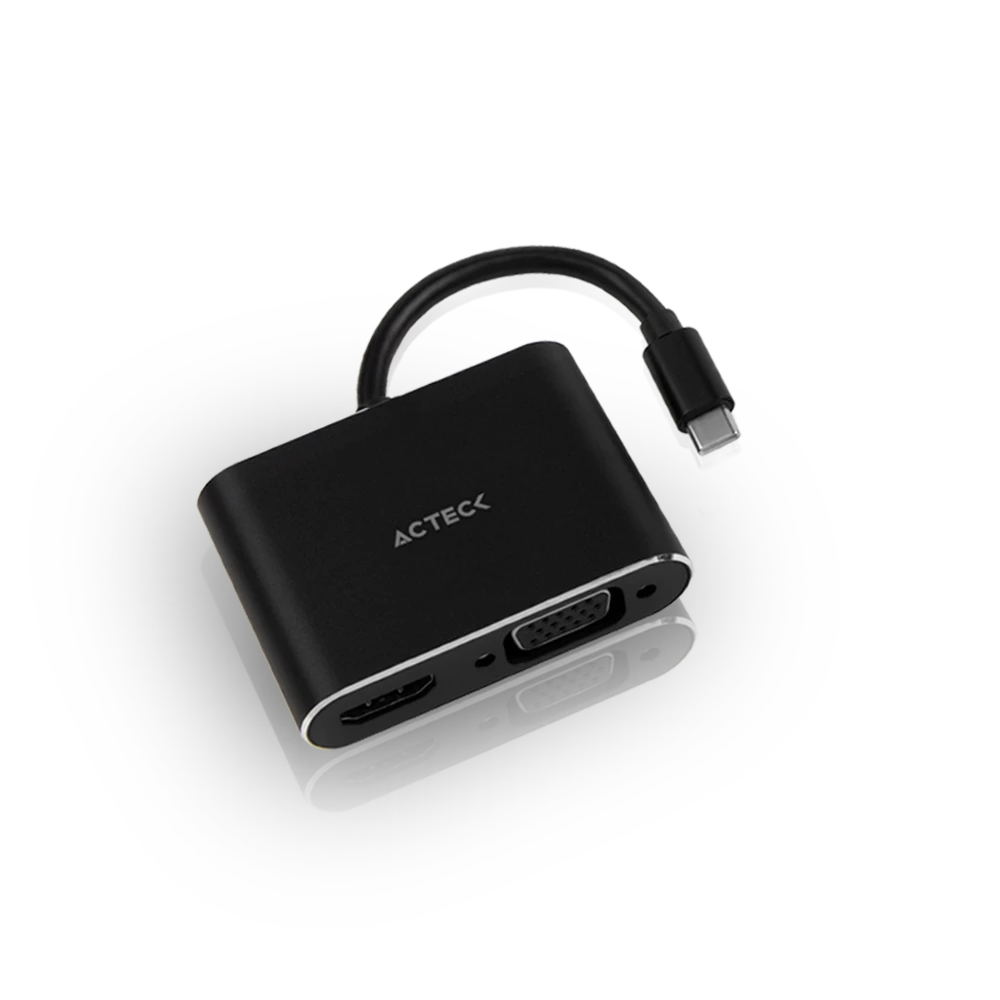 Adaptador USB C a HDMI + VGA | Shift Plus AV420 | Negro