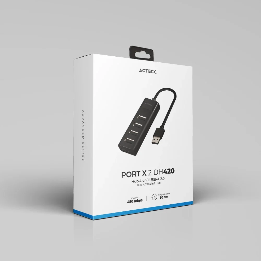 HUB USB A | Port X2 DH420 | Negro