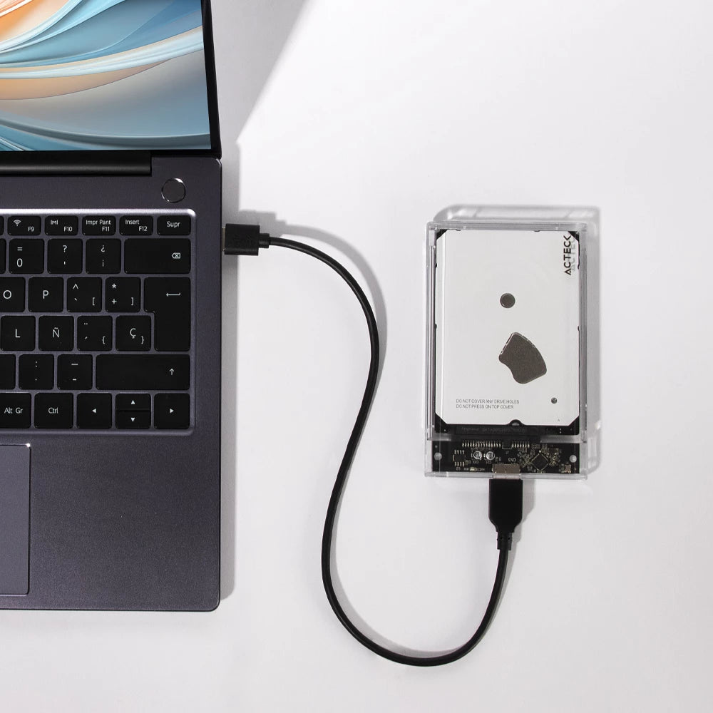 Enclosure HDD | Armor Clear HC430 | USB Micro B + SATA + 2 TB + USB A 3.0 + 5 Gbps de Velocidad + Tool less
