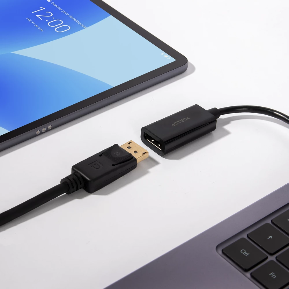 Adaptador USB C a DisplayPort | Shift Plus AD420 | Negro