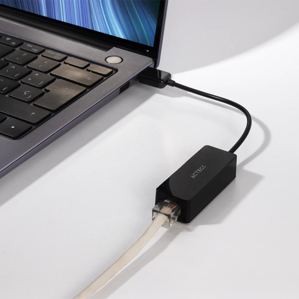 Adaptador USB A a Ethernet RJ45 | Shift Plus AE420 | para Red Hasta 100 Mbps Macho a Hembra Advanced Series Negro
