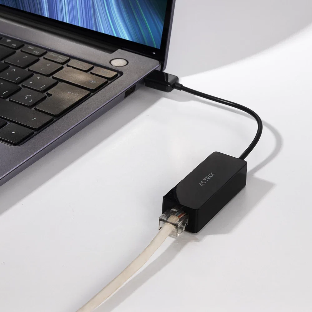 Adaptador USB A a Ethernet RJ45 | Shift Plus AE420 | Negro