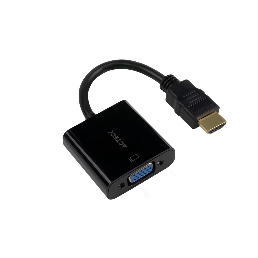 Adaptador HDMI a VGA | Shift Plus AV400 | para Video Macho a Hembra |  Advanced Series Negro