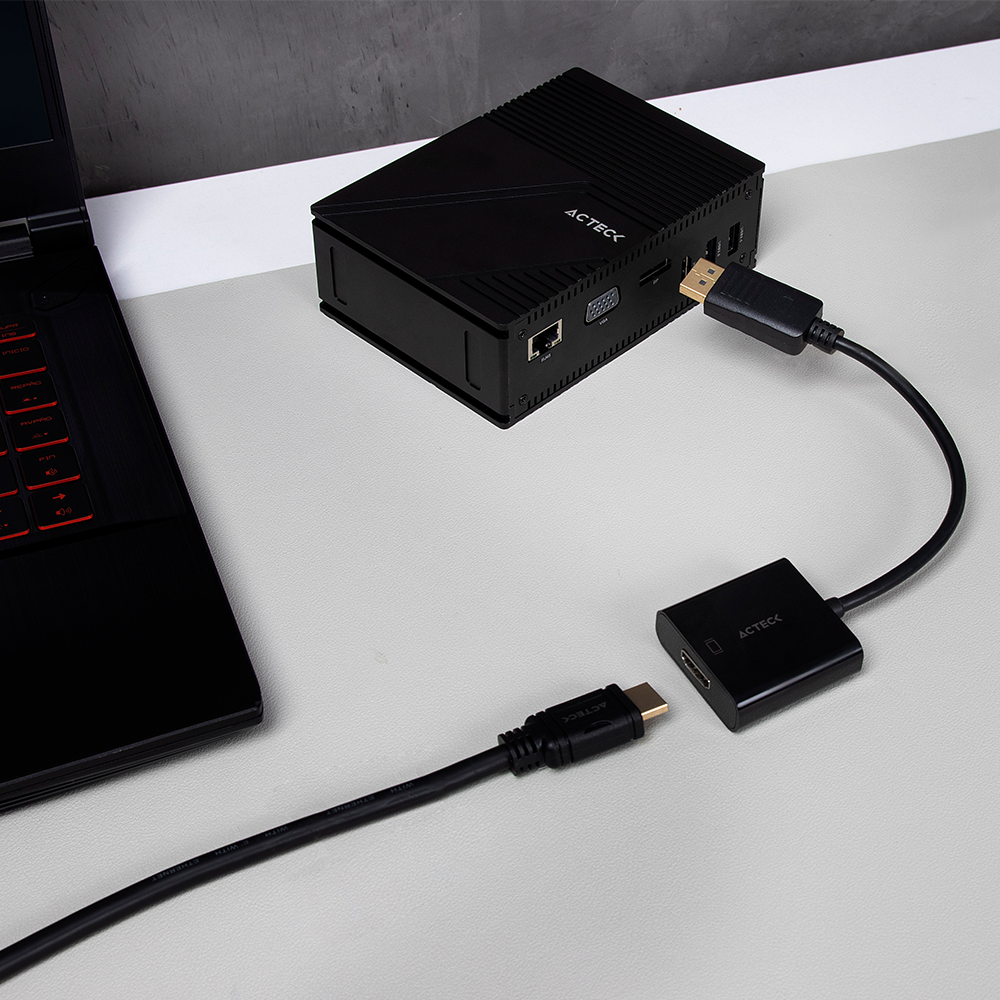 Adaptador DisplayPort a HDMI | Shift Plus AH435 | Negro