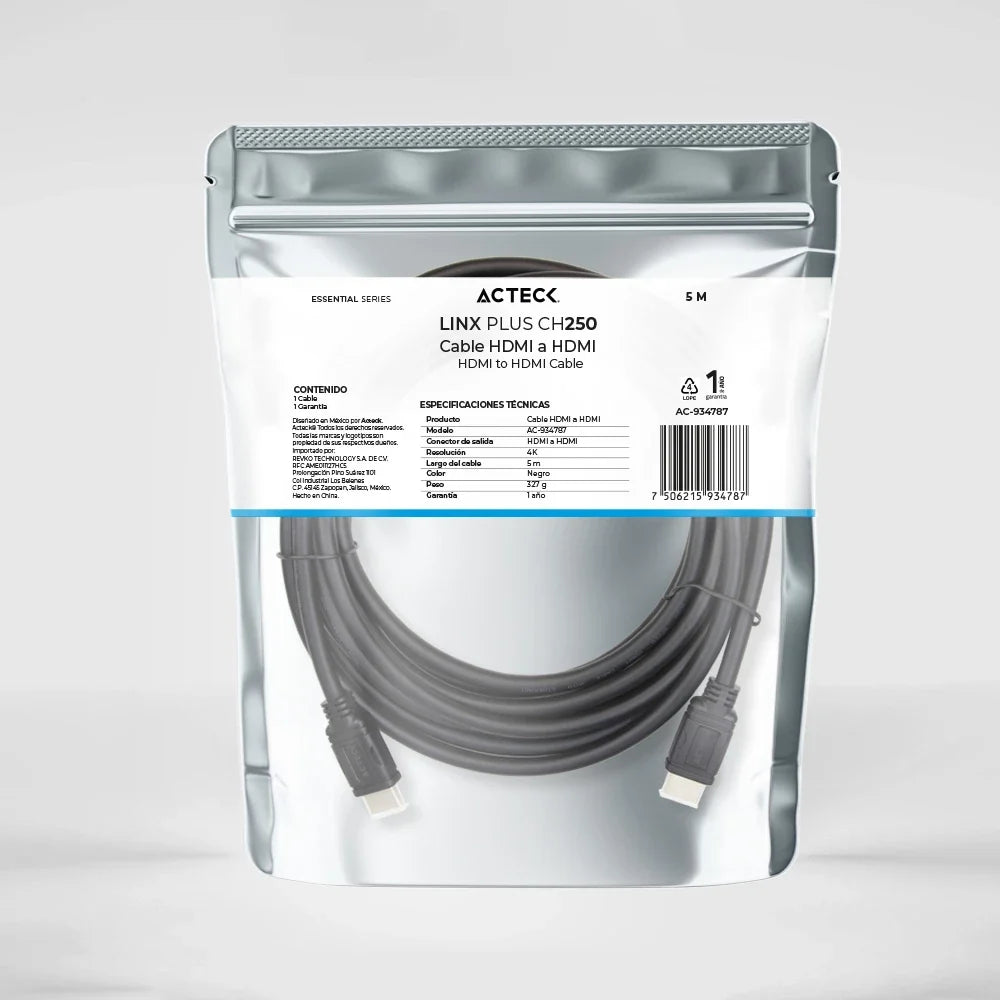 Cable HDMI a HDMI | Linx Plus 250 | Negro