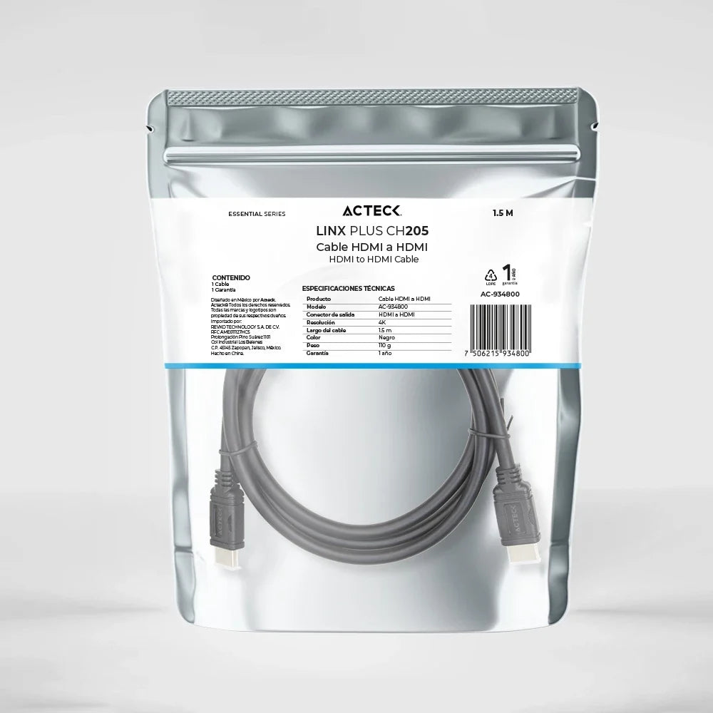 Cable HDMI a HDMI | Linx Plus 205 | Negro