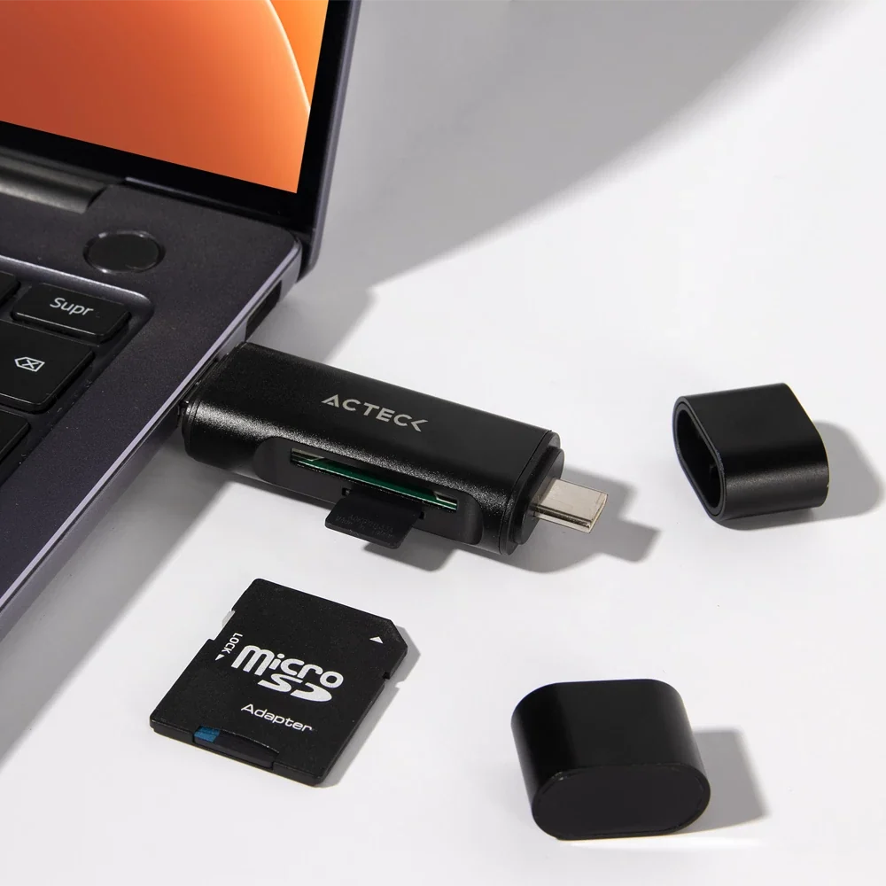 Lector USB A/USB C/MicroUSB | Gate Edit DH450 | Negro