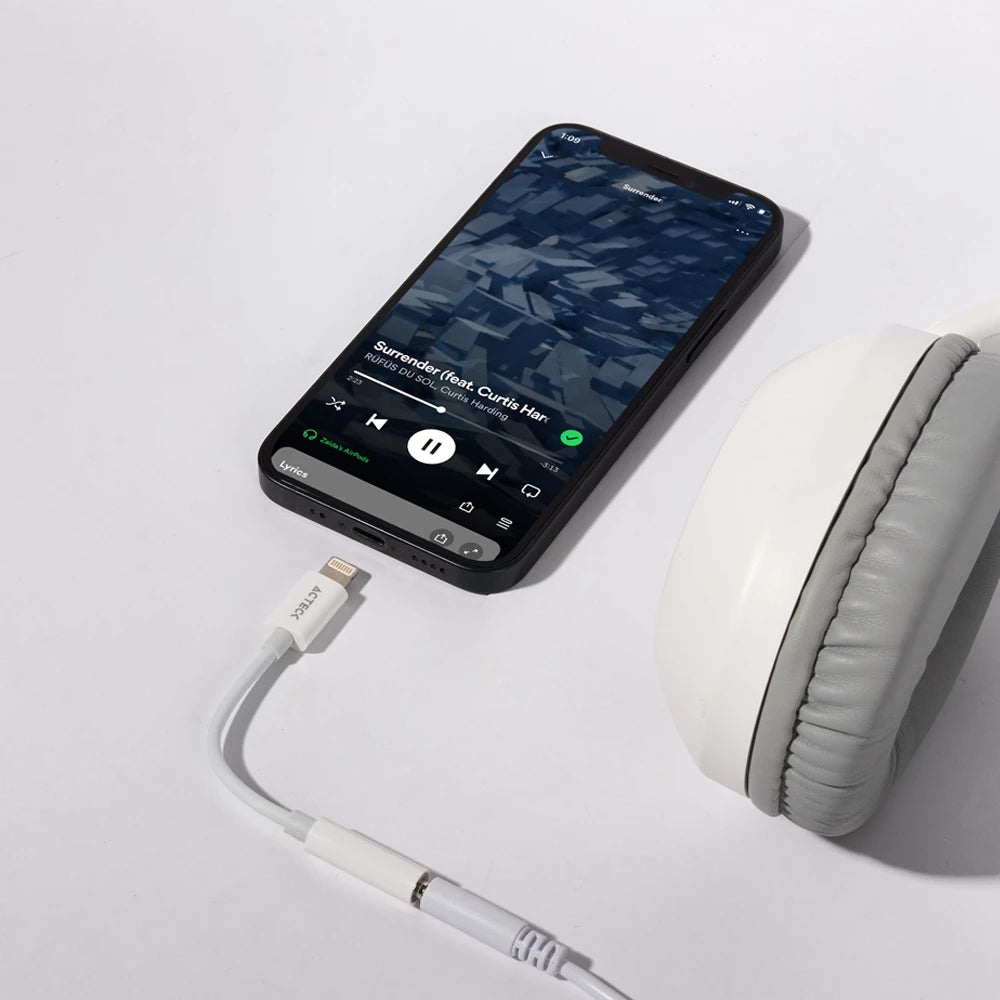 Adaptador Lightning a Jack 3.5mm | Shift Plus AL405 | Blanco