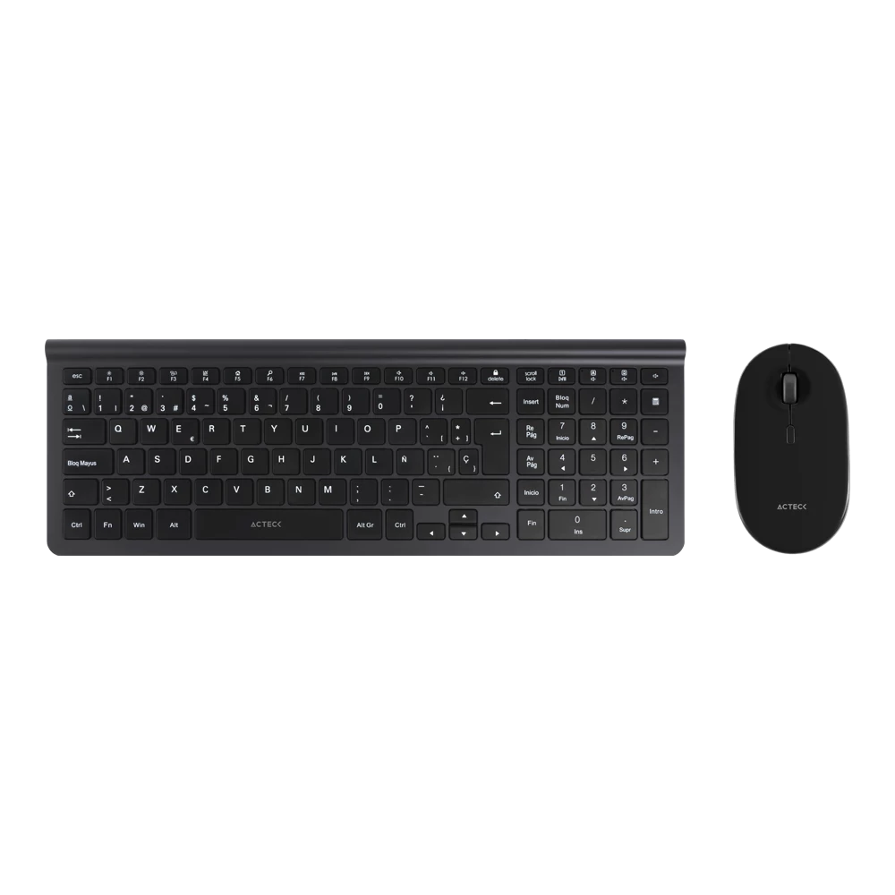 Combo 2 en 1 Teclado y Mouse Inalámbrico | Creator Inspire Edge MK675 | Grafito
