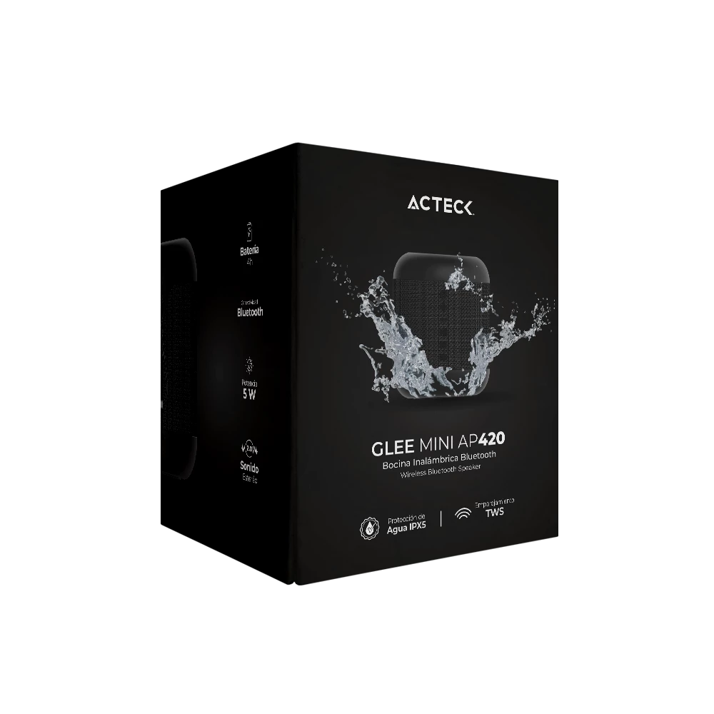 Bocina Portatil de ambientación | Glee Mini AP420 | Negro