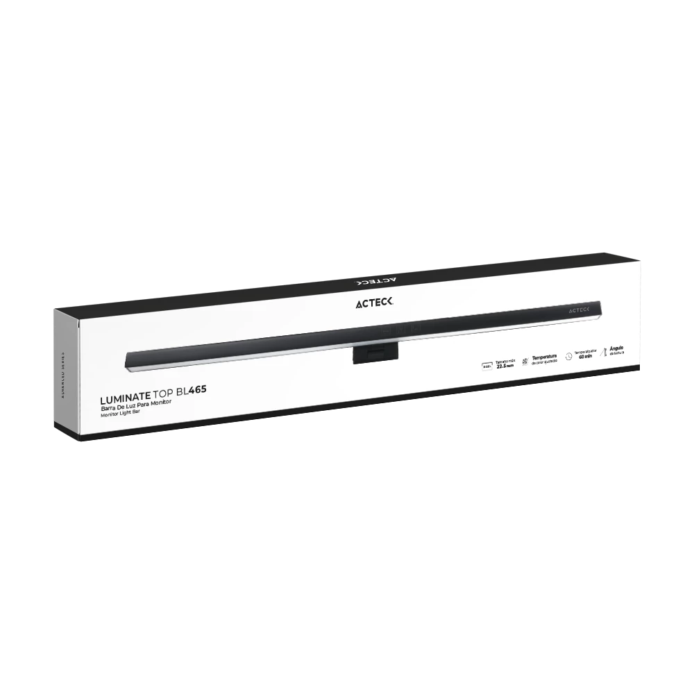 Lámpara Led para Monitor | Luminate Top BL465 | Negro