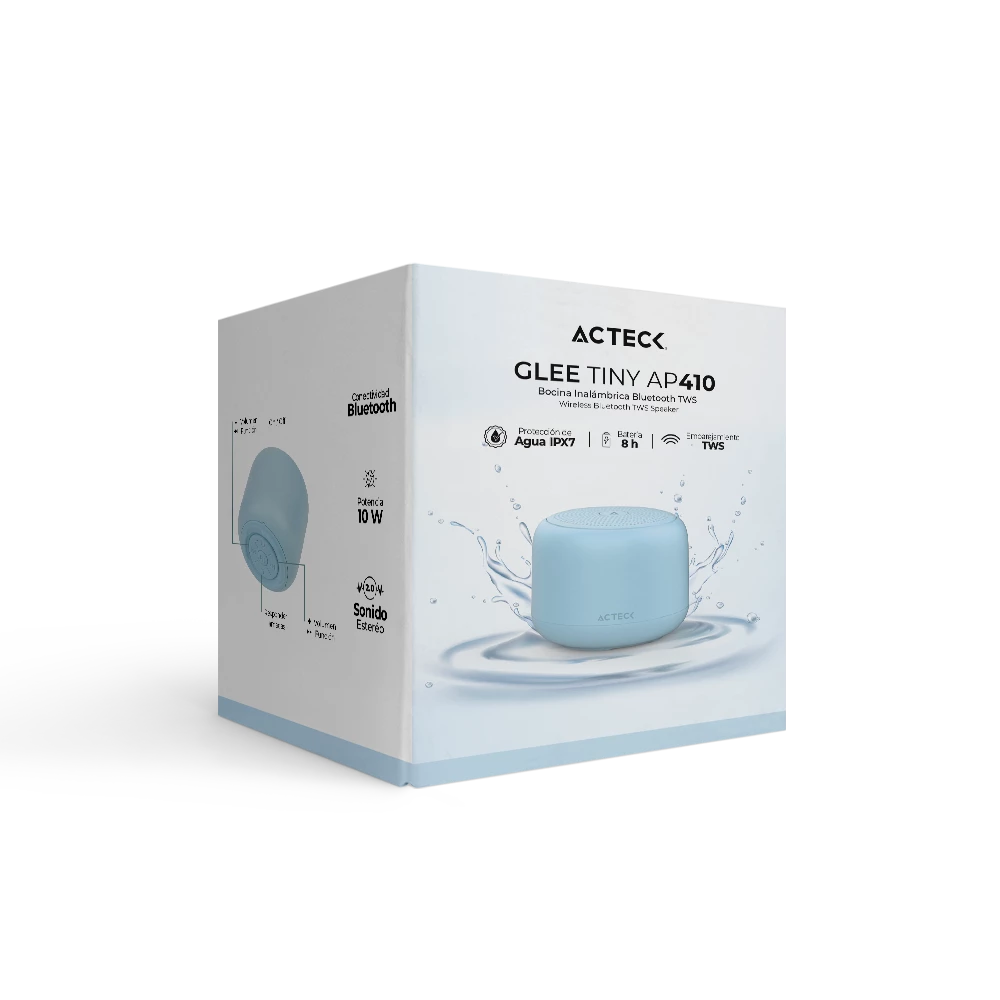 Bocina Portátil de ambientación | Glee Tiny AP410 | Azul