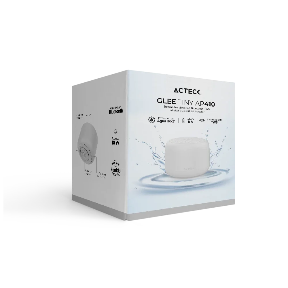 Bocina Portátil de ambientación | Glee Tiny AP410 | Blanco