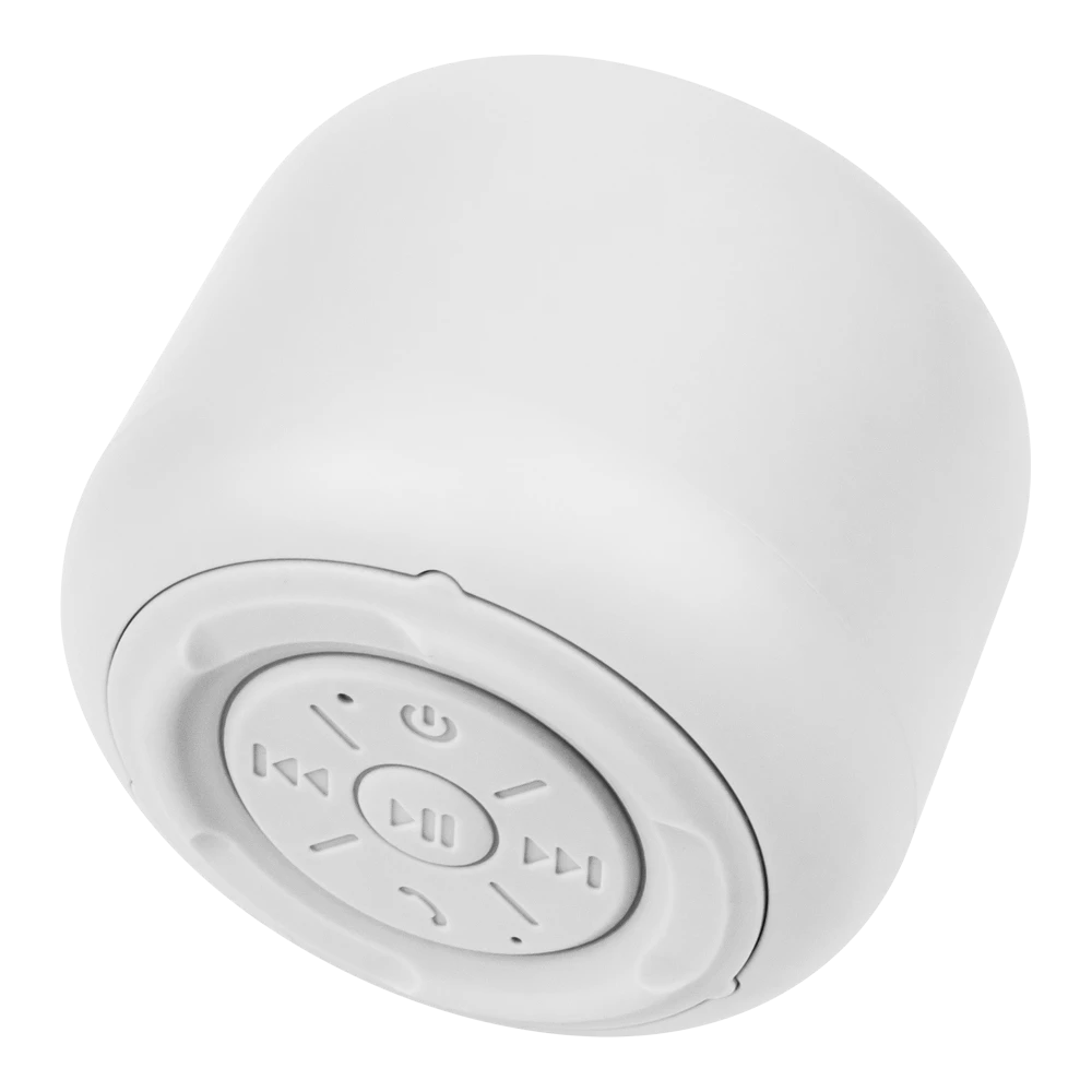 Bocina Portátil de ambientación | Glee Tiny AP410 | Bluetooth 5.0 + TWS + IPX7 + 5W + Alimentación Tipo-C Batería Recargable Li-Ion de 8h | Advanced Series | Blanco