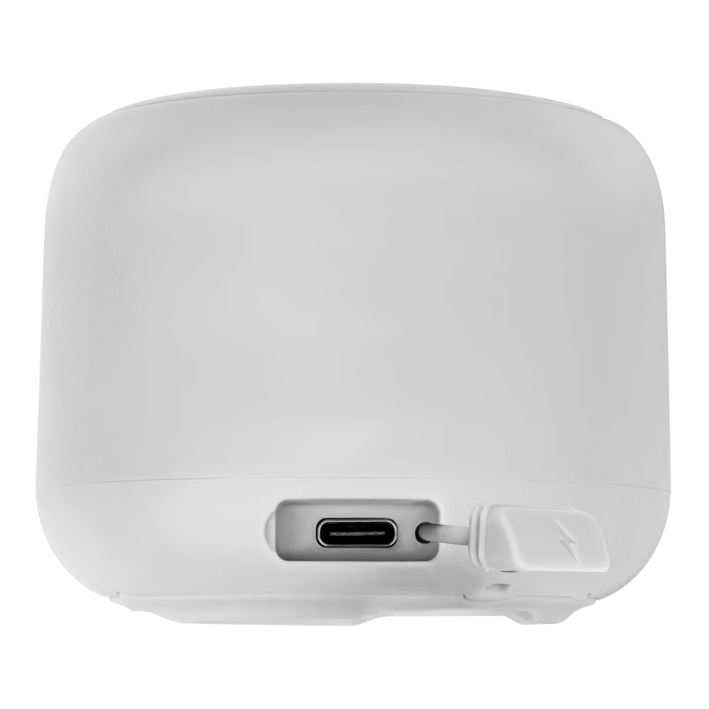 Bocina Portátil de ambientación | Glee Tiny AP410 | Bluetooth 5.0 + TWS + IPX7 + 5W + Alimentación Tipo-C Batería Recargable Li-Ion de 8h | Advanced Series | Blanco